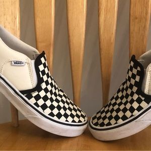 Vans Asher youth checkered shoes